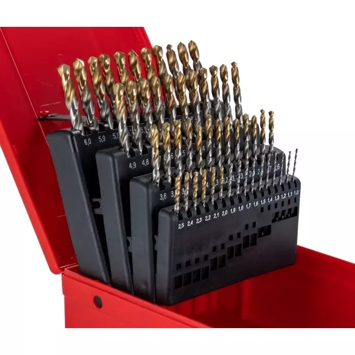 DORMER PRAMET Jobber Drill Set 51-Piece for Multi- material 6 mm max 1 Min, 5967627