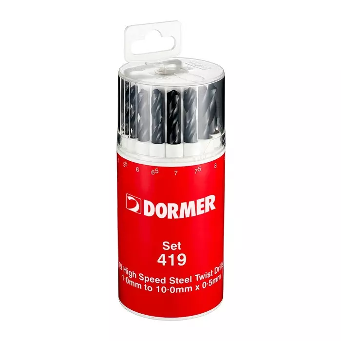 DORMER PRAMET Jobber Drill Set 19-Piece 10 mm max 1 Min, A191419