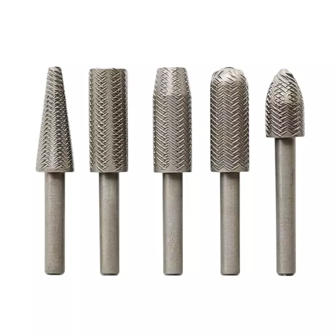 Veltrix 5 Pcs Rotary Rasp Drill Bit Set Durable HSS Burr Files for Metal Fabrication, Woodworking & Crafting