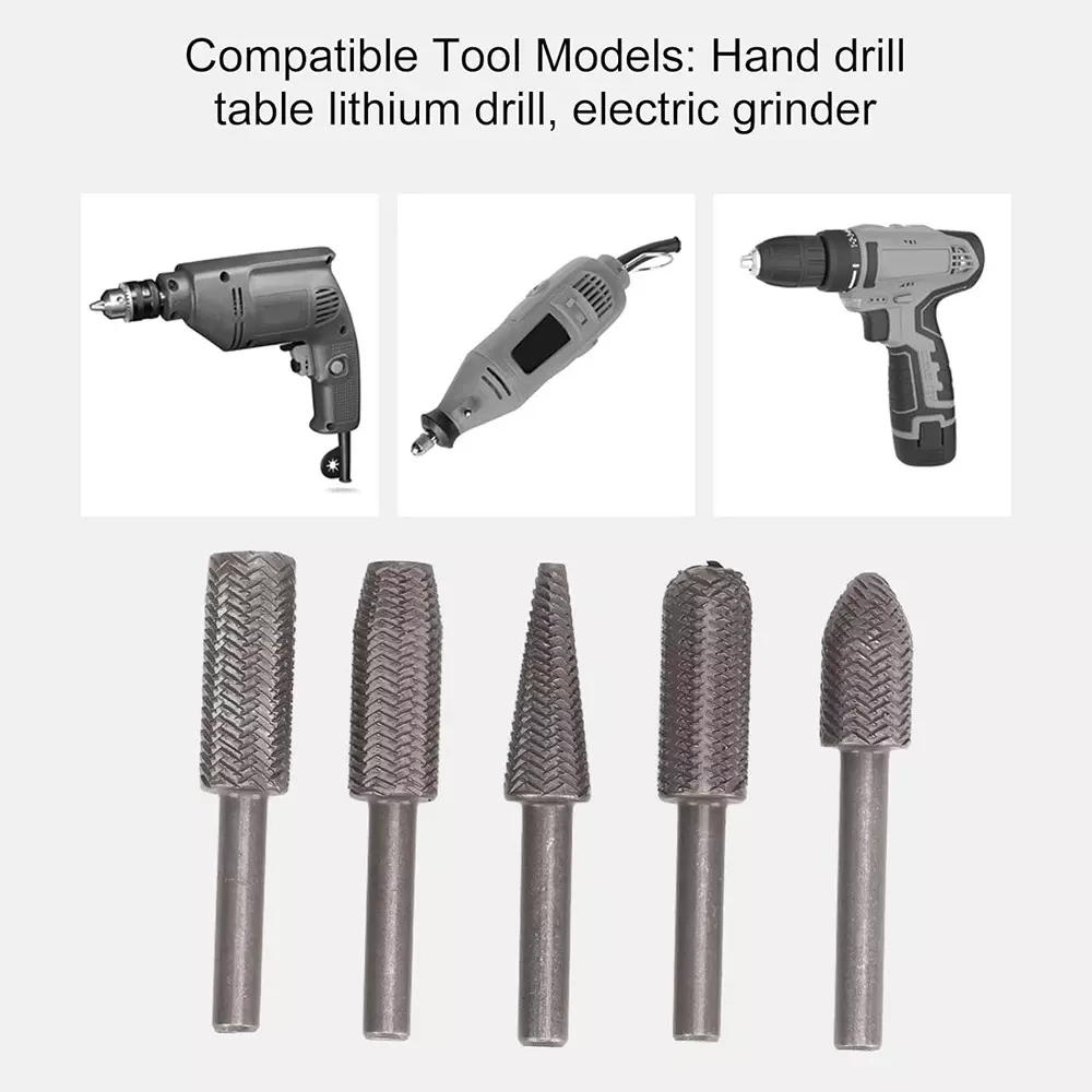 veltrix-5-pcs-rotary-rasp-drill-bit-set-durable-hss-burr-files-for-metal-fabrication-woodworking-crafting