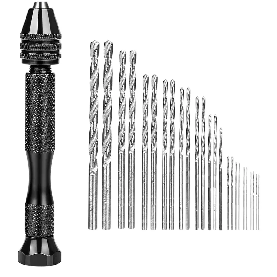 DY TOOLS Twist Drill Bit Set Aluminium & High Speed Steel Spiral Flute Round Shank 135° Angle 1-13 mm Size (Pack of 25)