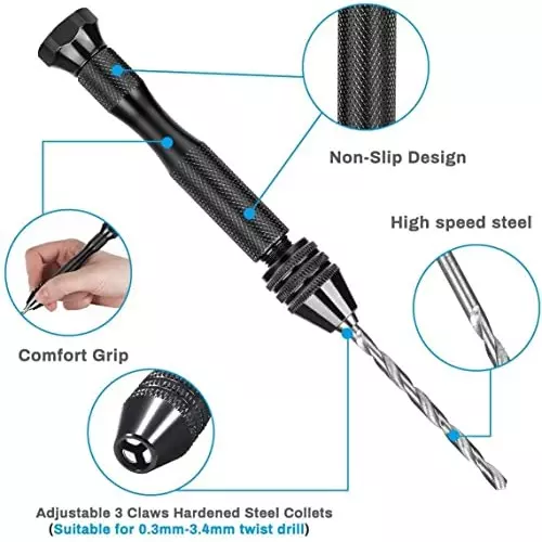 DY TOOLS Twist Drill Bit Set Aluminium & High Speed Steel Spiral Flute Round Shank 135° Angle 1-13 mm Size (Pack of 25)
