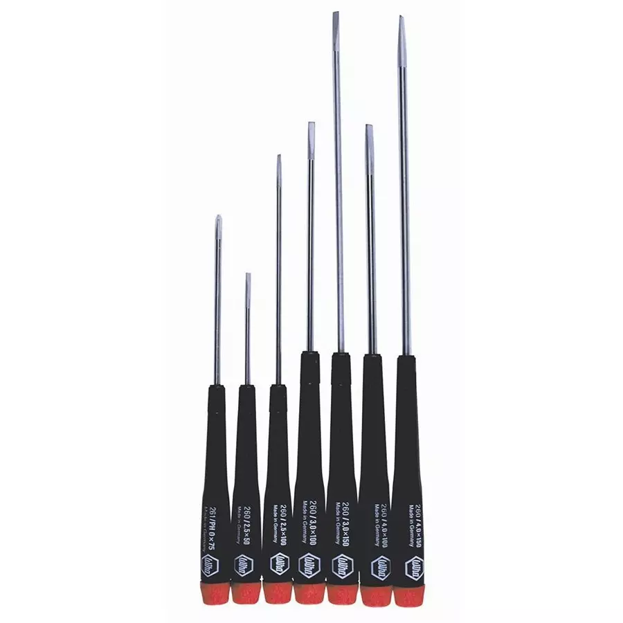 WIHA Precision Slotted & Phillips Screwdriver 7 Piece Set, 26092