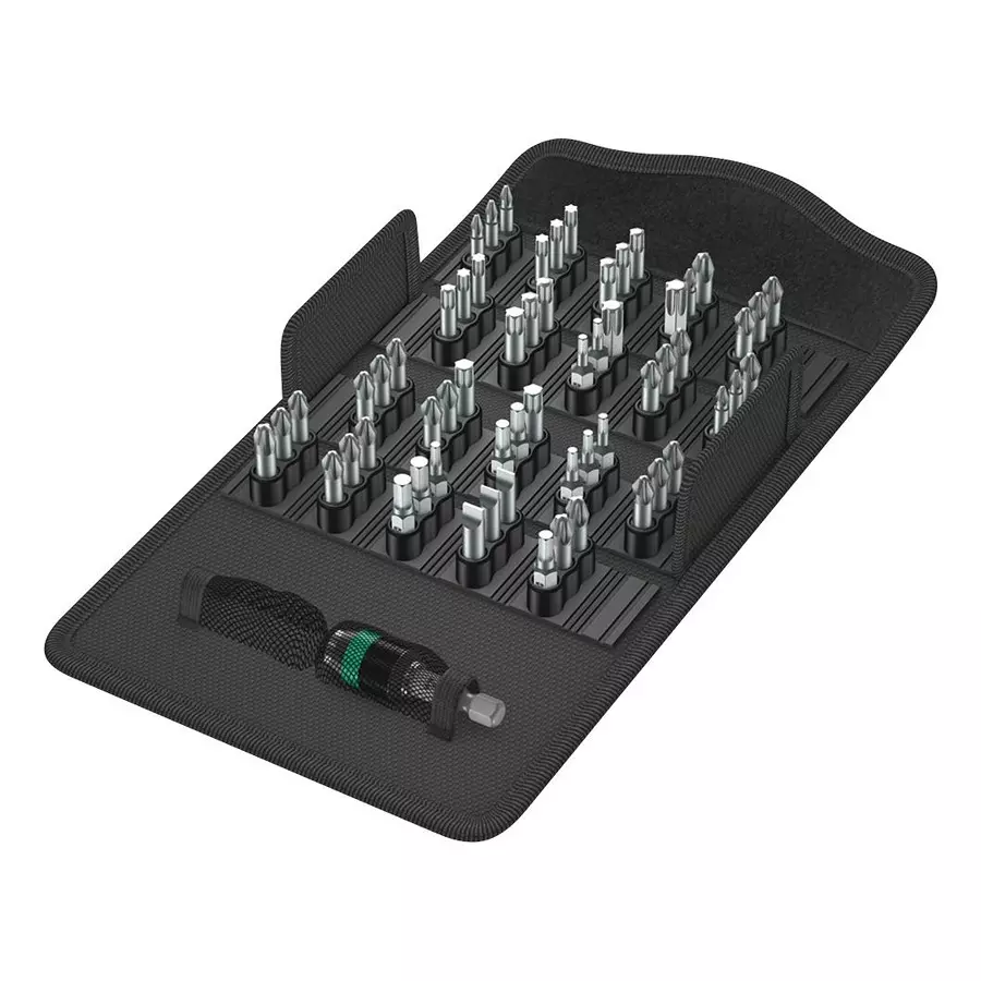 WERA BIT ASSORTMENT W/ HOLDER , 61PC, 05057122001