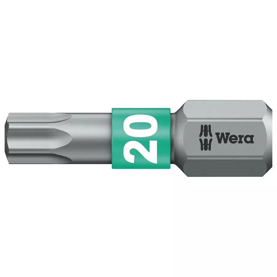 WERA TORX BIT, SIZE T20, 25MM, 05066124001