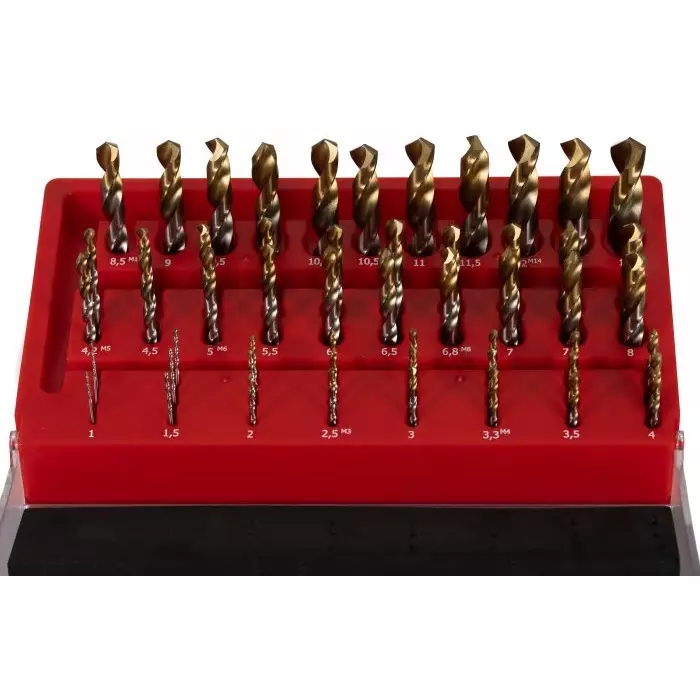 DORMER PRAMET Jobber Drill Set 55-Piece for Multi- material 13 mm max 1 Min High Speed Steel Bits, 8189991