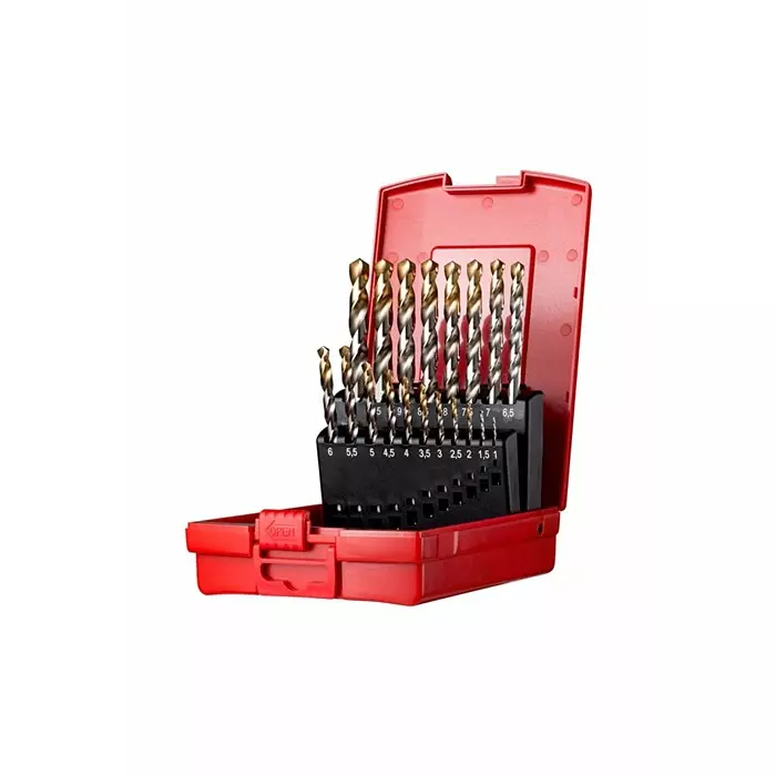 DORMER PRAMET Twist Drill Bit Set 19-Piece for Multi- material 10 mm max 1 Min HSS-TiN Bits, A095201
