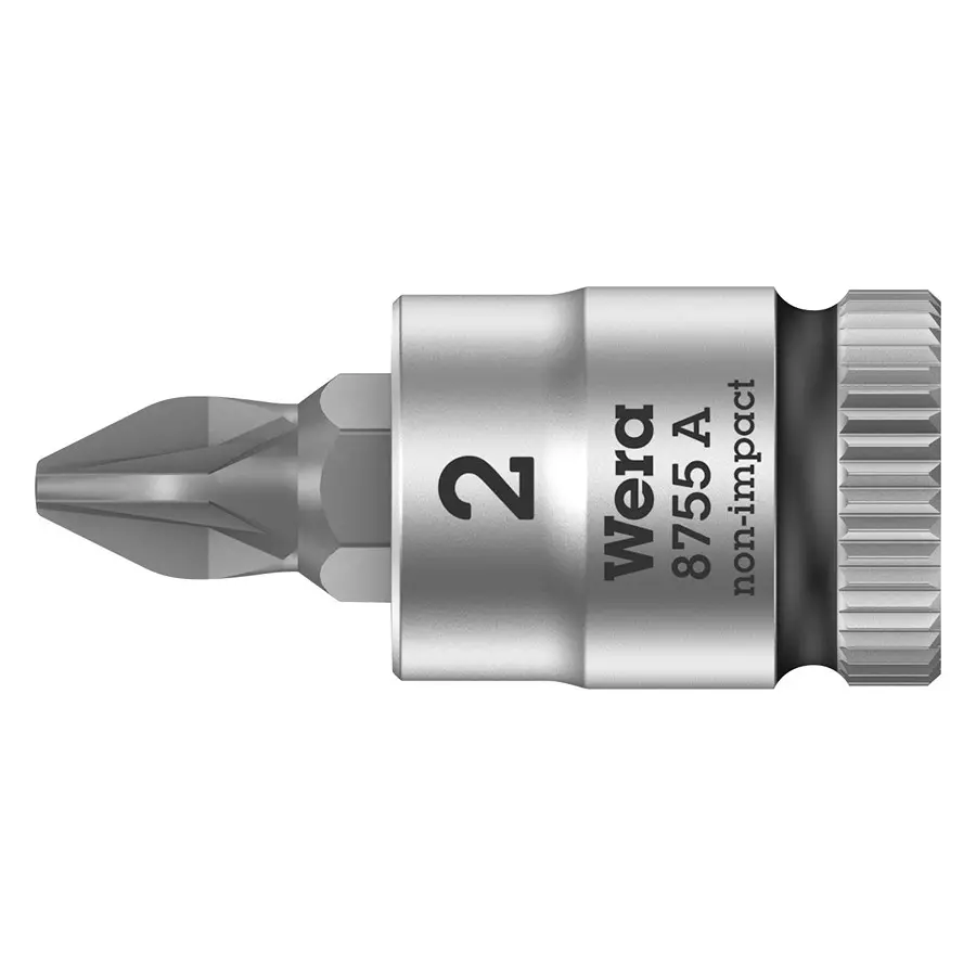 WERA BIT SOCKET, POZIDRIV, PZ2, 28MM, 8755 2 X 28MM