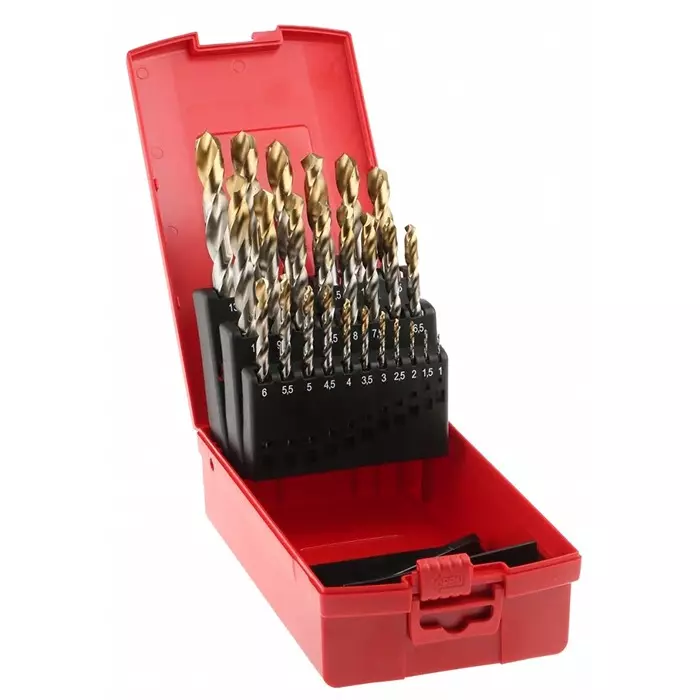 DORMER PRAMET Twist Drill Bit Set 25-Piece for Multi- material 13 mm max 1 Min HSS-TiN Bits, A095204