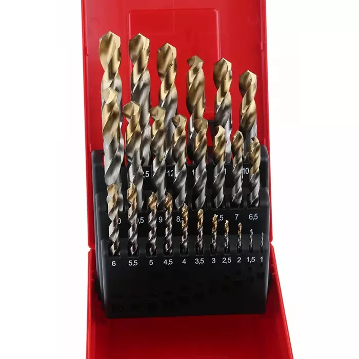 DORMER PRAMET Twist Drill Bit Set 25-Piece for Multi- material 13 mm max 1 Min HSS-TiN Bits, A095204