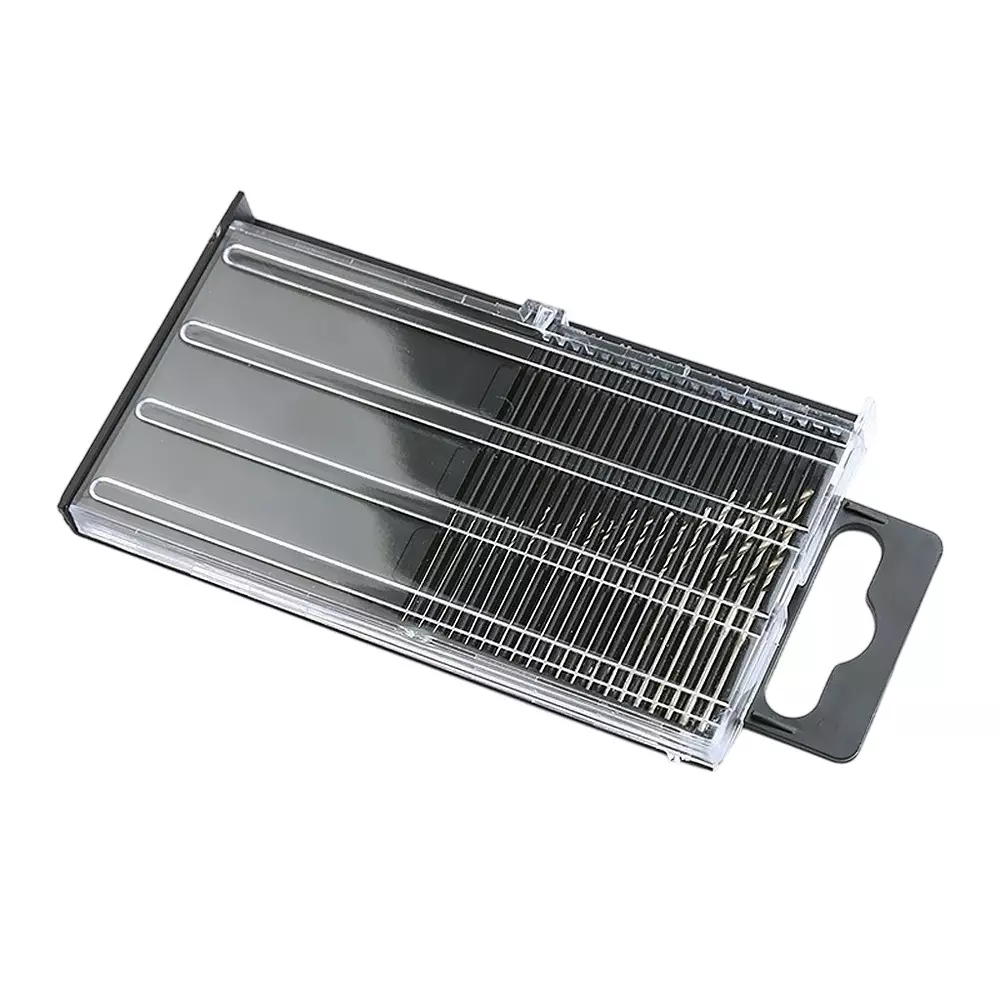 NF&E Magicdeal 20 Pcs Mini HSS Twist Rotary Drill Bit Set High Speed Steel 0.3–1.6 mm