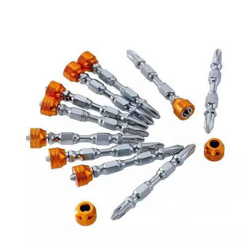 DY TOOLS PH2 Strong Magnetic Screwdriver Bit Set Chrome Vanadium Steel Straight Flute Straight Shank (Pack of 5)