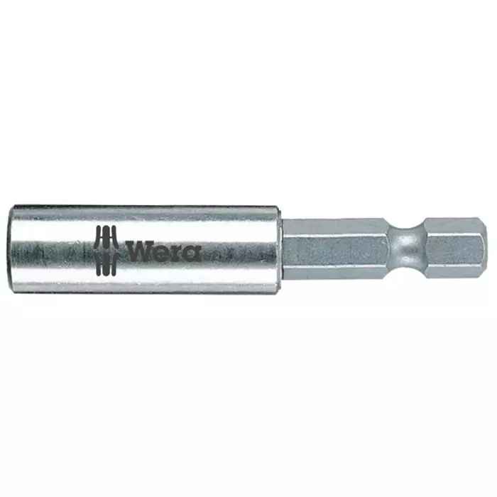 Wera Universal Bit Holder 1/4 Inch (6.35 mm) Drive Size 50 mm Blade Length Silver for Industrial Use, 05053457001