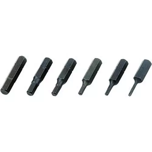 Ktc Hexagonal Bit Set 2 mm to 6 mm Single Head, TDH6 (Pack of 6)