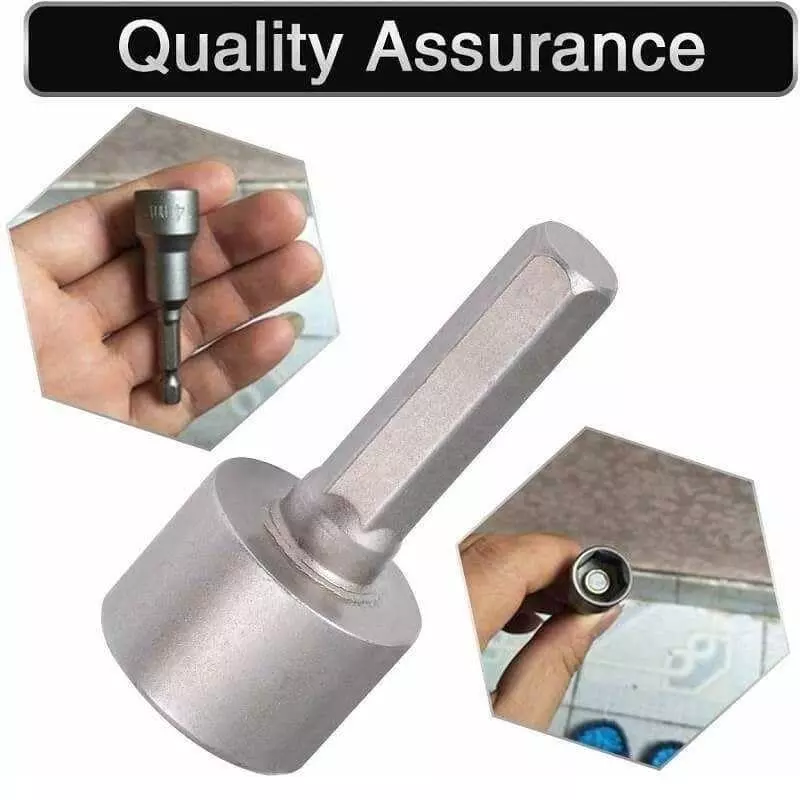 DY TOOLS Power Nut Driver Drill Bit Set Cr-V Steel 6.35 mm (1/4 inch) Hex Shank (Set of 14 Pcs)