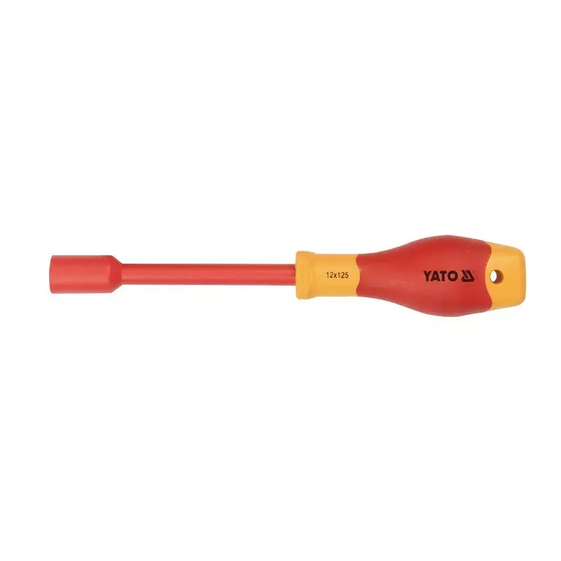 Yato 10x125 mm Insulated Nut Driver With Screwdriver Handle, YT-28072
