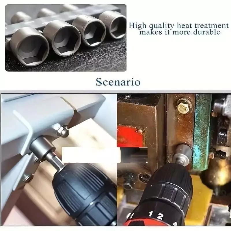 generic-nut-driver-drill-bit-set-5-1-3mm-crv-steel-635-mm-14-inch-hex-shank-9-pcs-set