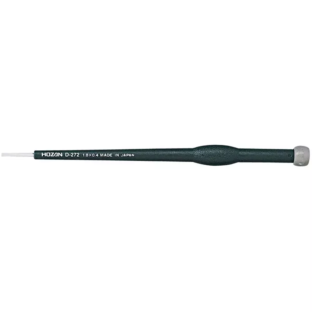 HOZAN Ceramic Adjustment Screwdriver Φ mm Shank Dia 1.8x0.4 mm Tip Size, D-272