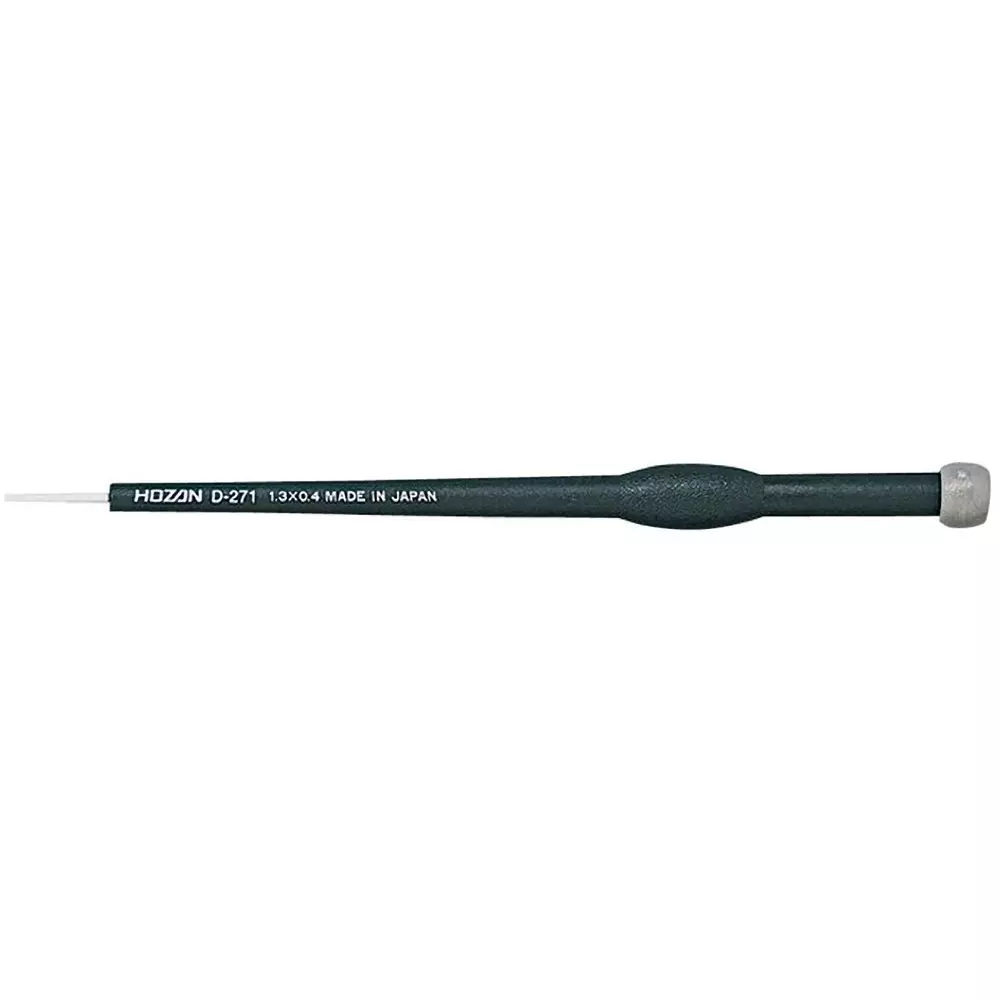 HOZAN Ceramic Adjustment Screwdriver Φ mm Shank Dia 1.3x0.4 mm Tip Size, D-271