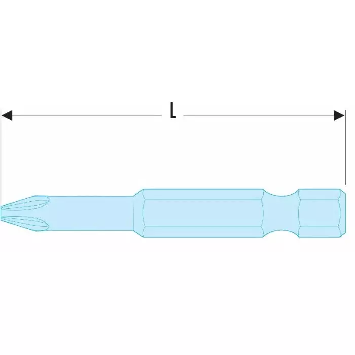 Facom Phillips Screwdriver Bit, PH1 Tip, EP.601T