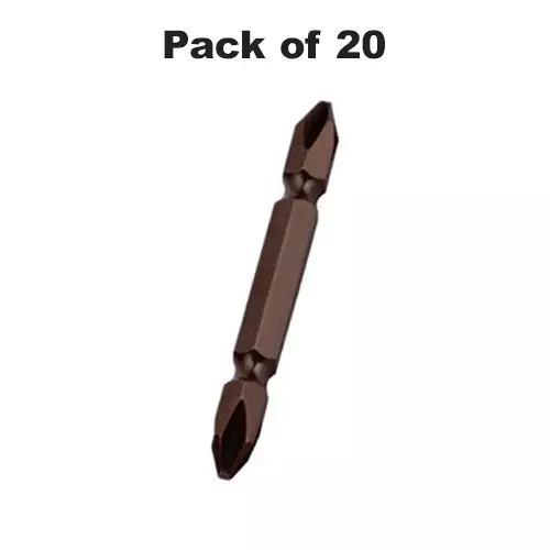 ADRAL Power Bit HD 65 mm Steel Copper Finish Brown for Industrial Use, PB65 (Pack of 20 Pcs)