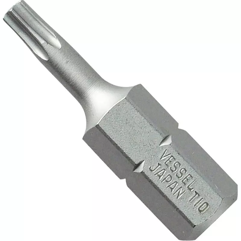 Vessel A4 Torx Bit 25.4 mm Overall Length Torx Tip, A4T10-25.4