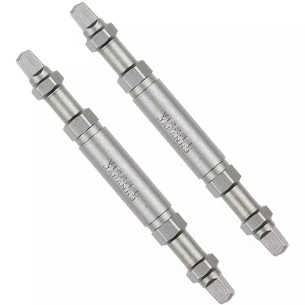 Vessel Square Bit 65 mm Overall Length, A14SQ3065 (Pack of 2 Pcs)