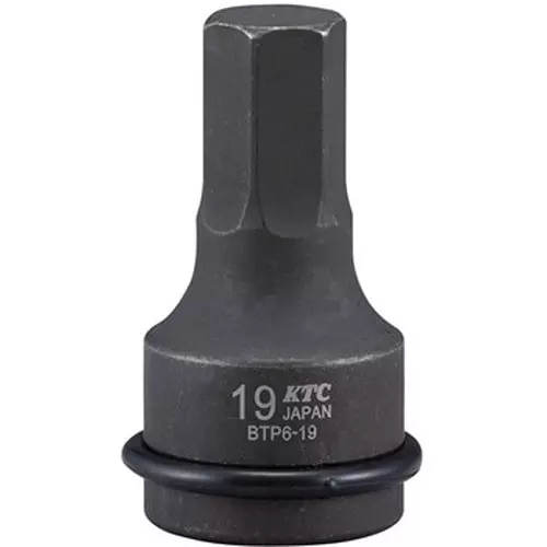 Ktc Long Hexagon Wrench Tip Shape 17 mm Size 12.7 mm Sq. Drive, BTP4L-17P