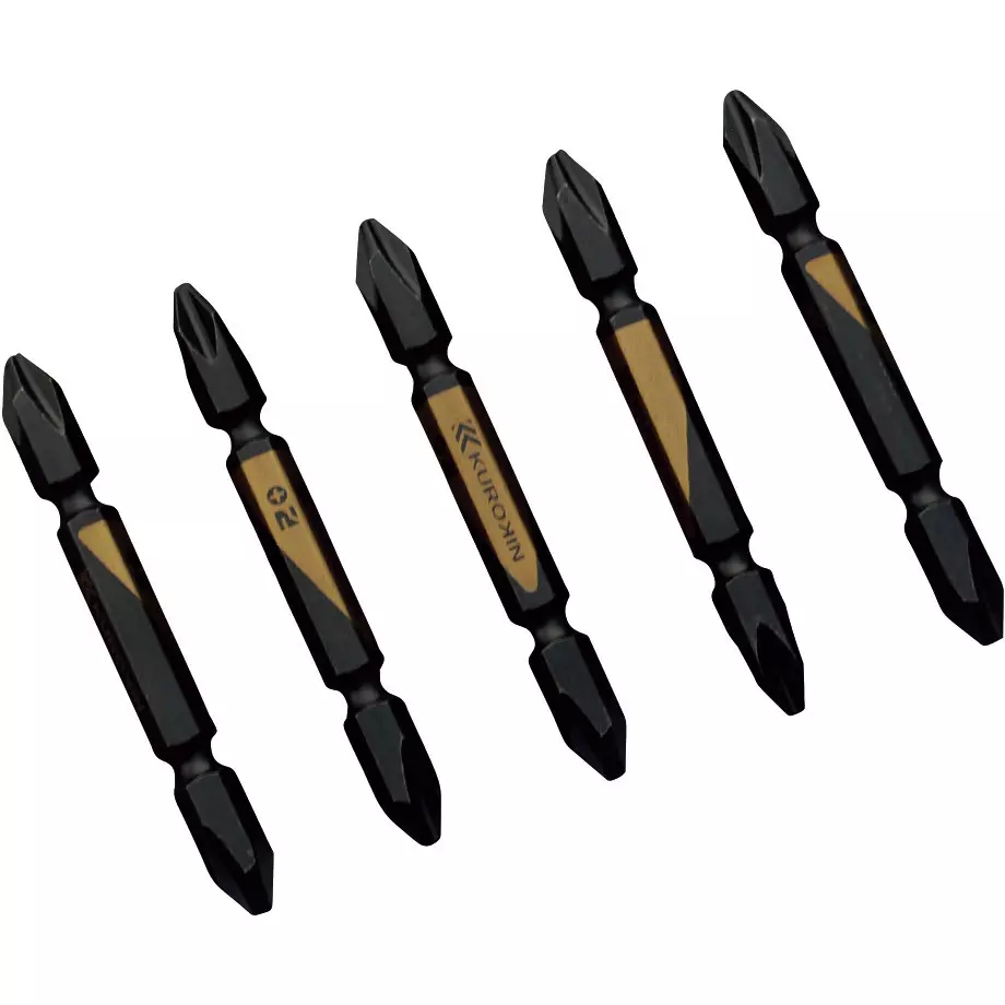 FUJIYA Double-Ended Bit 65 mm Overall Length, 5215-65-BG (Pack of 5 Pcs)