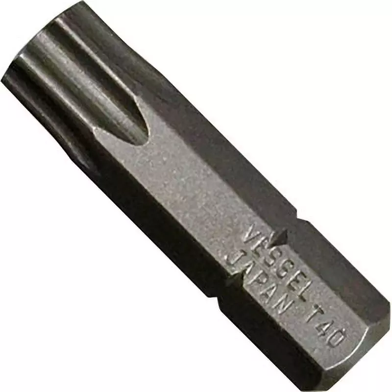 Vessel A4 Torx Bit 25.4 mm Overall Length Torx Tip, A4T40-25.4