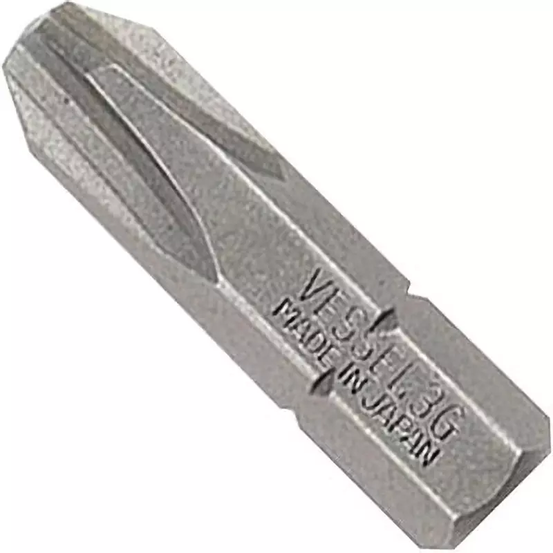 Vessel Short Driver Bit B33 25.4 mm Overall Length, B33 +2X25.4H (Pack of 10 Pcs)