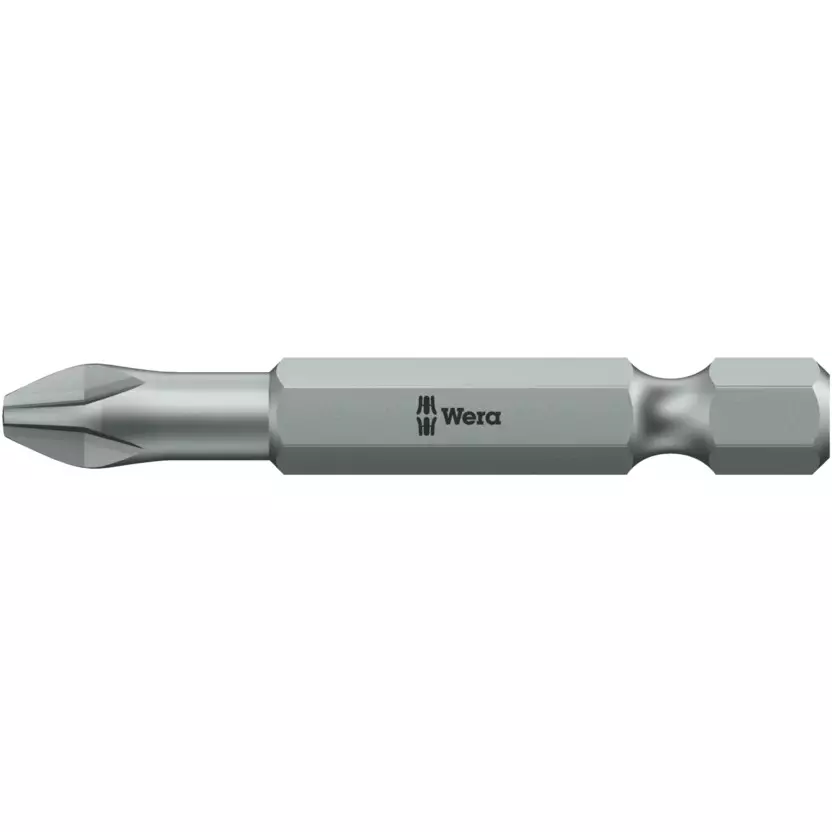 Wera 851/4 TZ PH Phillips Bit with 50 mm Blade Length and 1/4 inch (6.35 mm) Hexagon Drive, 5059810001