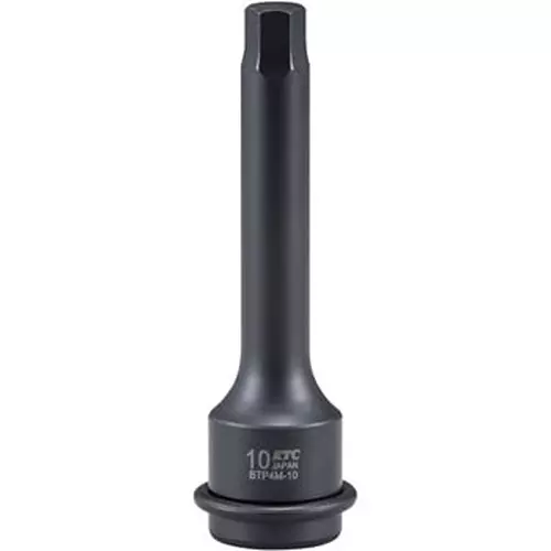 Ktc Semi-Long Hexagon Wrench Tip Shape 12 mm Size 12.7 mm Sq. Drive, BTP4M-12P