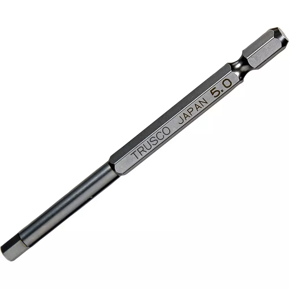 TRUSCO Hexagon Bit 5 mm Maximum Jaw Opening, THBM-50