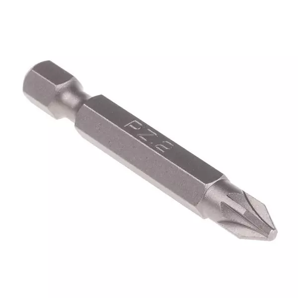 RS PRO Screwdriver Bit PZ2 Pozidriv 1/4 Inch 10 Piece Chrome Molybdenum Steel 50 mm Driver Bit, 2658327 (Pack of 10)