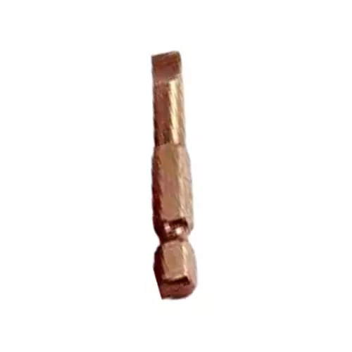 Ajay Flat Head Screw Driver Bit S2 Mirror Copper Finish 5/16 inch x 36 mm x SL8, AJ-263-5/16 (Pack of 10 Pcs)