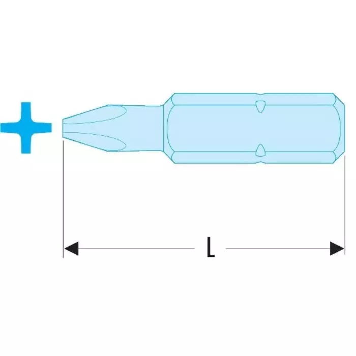 Facom Phillips Screwdriver Bit, PH3 Tip, EP.203