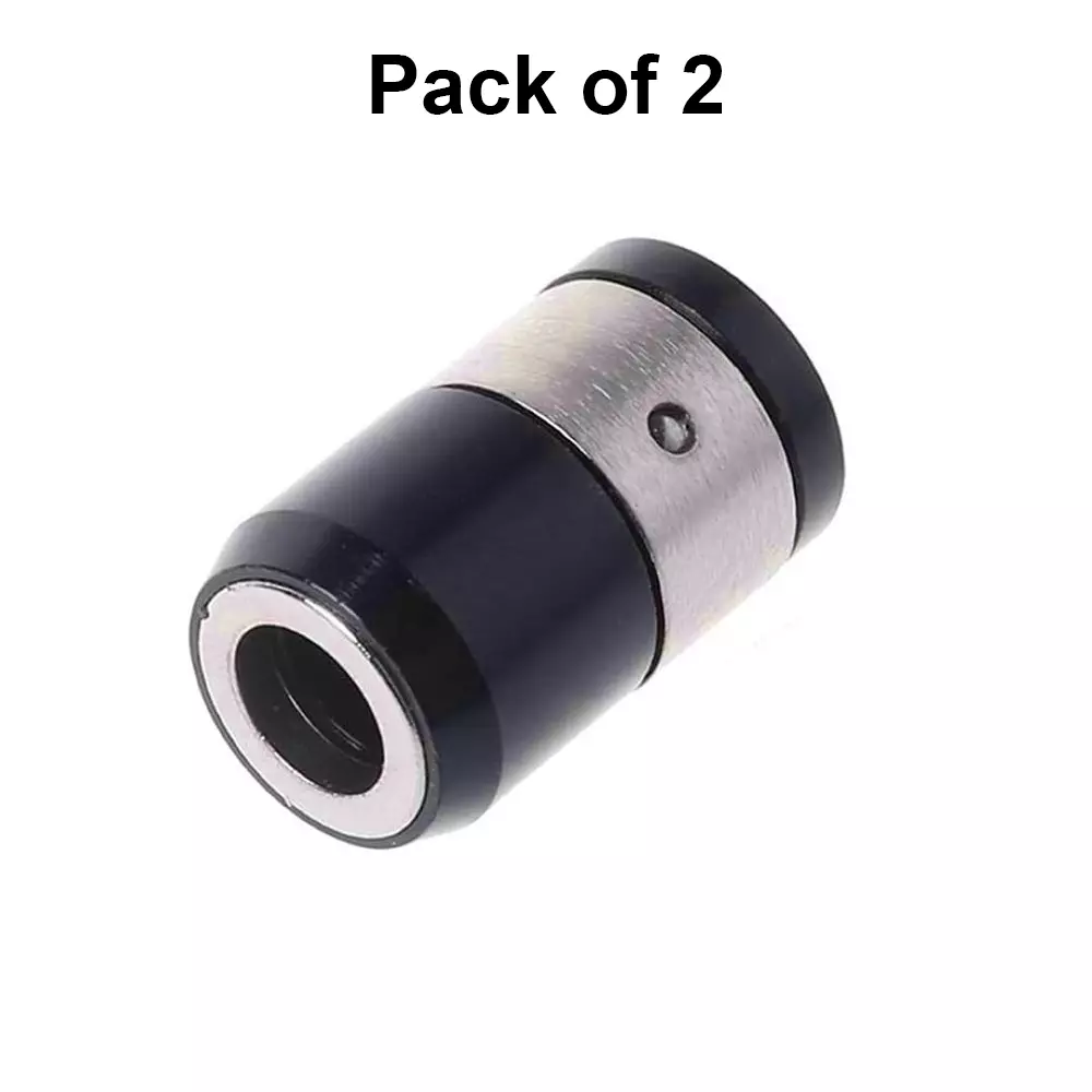 H9 Ultra Magnetic Ring & Screwdriver Bit Double Ended PH2 Hex Shank Aluminium Black (Pack of 2)