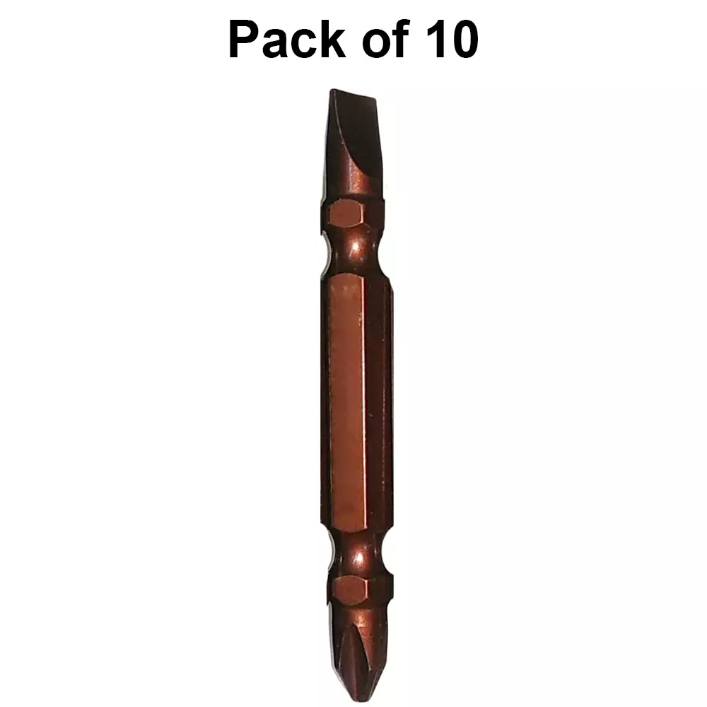 h9-screwdriver-bit-sl6-ph2-hex-shank-double-end-s2-taiwan-philips-brown-pack-of-10