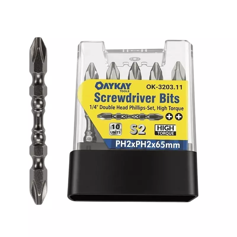 oaykay-10-pcs-each-screwdriver-bit-set-double-head-phillips-14-inch-635-mm-drive-and-65-x-ph-2-x-ph2--size-320311-pack-of-10