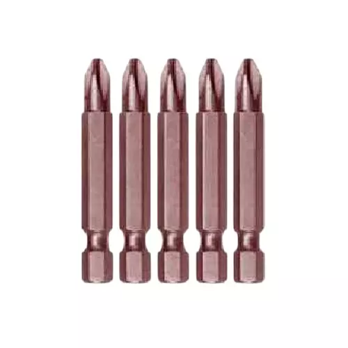 Ajay Philips Head Screw Driver Bit S2 Mirror Copper Finish 5/16 inch x 75 mm x PH2, AJ-263-5/16 (Pack of 10 Pcs)