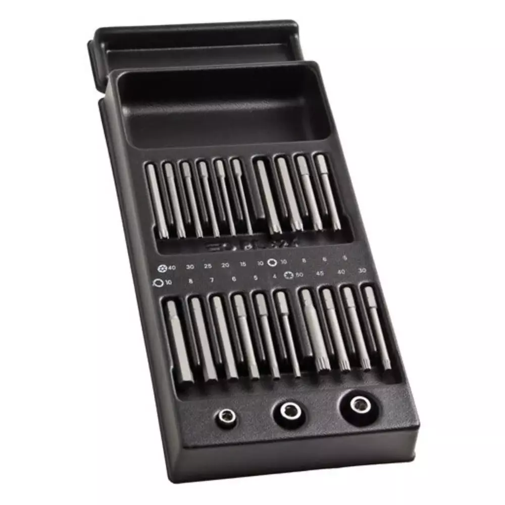 Facom Screwdriver Bit 20 Pieces, Hexagon, Torx, MOD.E20L