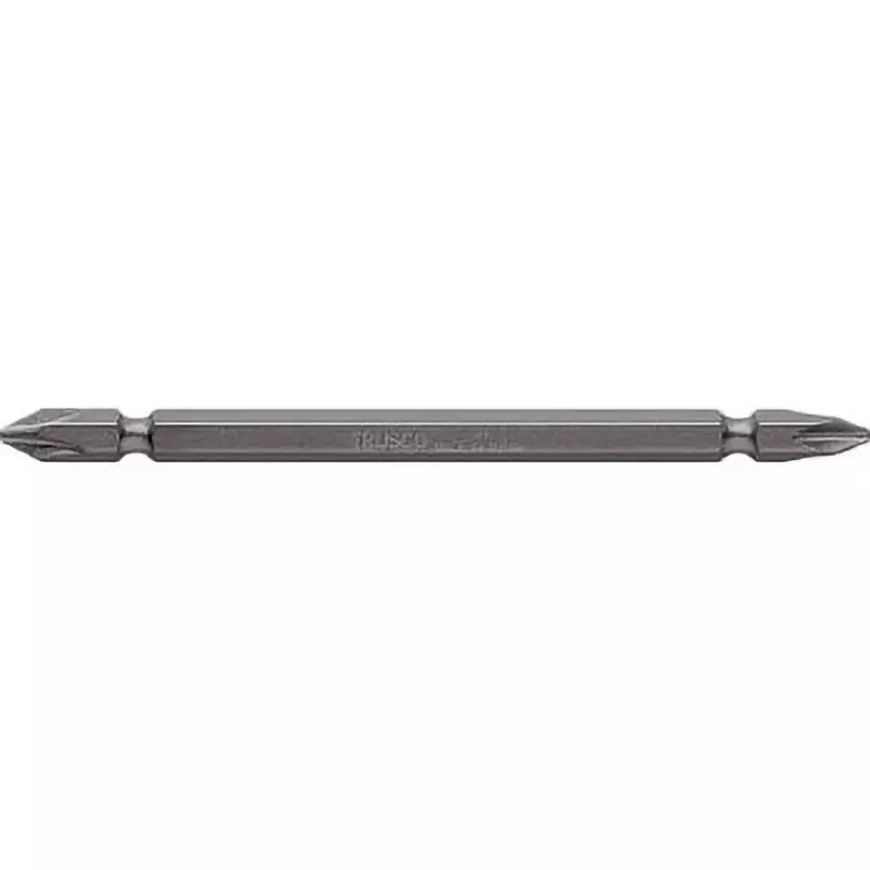 TRUSCO M14 Both-Ends Bit 65 mm Overall Length Plus (+) Tip, TBM14-2-65H (Pack of 10 Pcs)