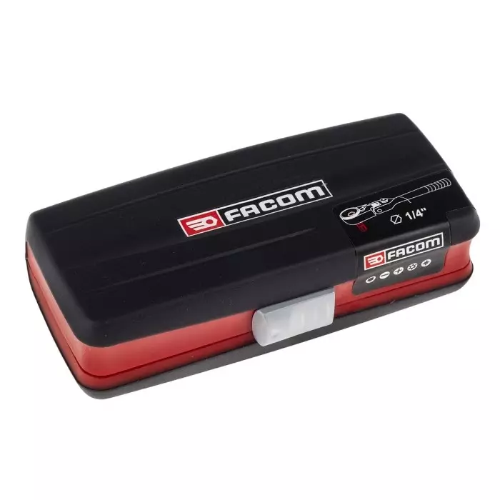 Facom Driver Bit Set 31 Pieces, Hexagon, Phillips, Pozidriv, Slotted, Torx, R.180J31PB