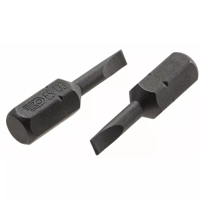 Facom Slotted Screwdriver Bit, SL3 Tip, ES.133 (Pack of 2)