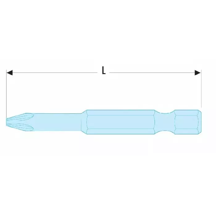 Facom Torq Screwdriver Bit, 10 mm Tip, ETORM.210