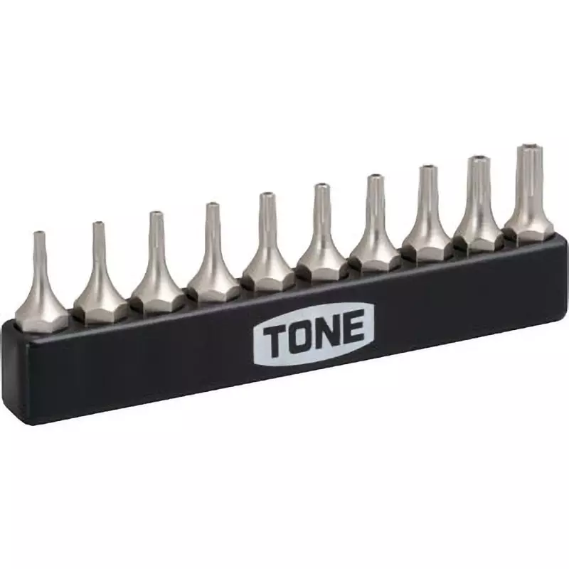 TONE Security Torx T (R) Bit One Head BT-T6H to BT-T20H, (2 each for T6H, T7H, T8H), BTTH10S