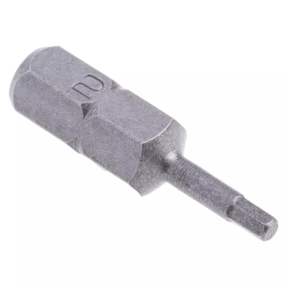 RS PRO Bit Set 50 Piece 2 mm Chrome Molybdenum Steel 1/4 Inch Hex 25 mm, 2658348 (Pack of 50 Pcs)