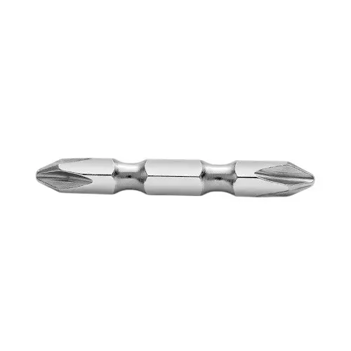 Inder 6.3 mm Hex Screwdriver Bit Double Side Silver Color Metal Body and Size PH2 x PH3 x 150 mm, 558S