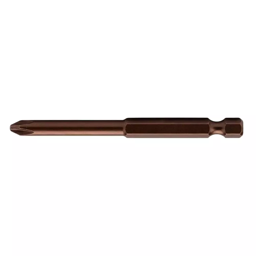 Inder 6.3 mm Hex Screwdriver Bit Philips Type Brown Color Metal Body and Size 110 mm, 560C